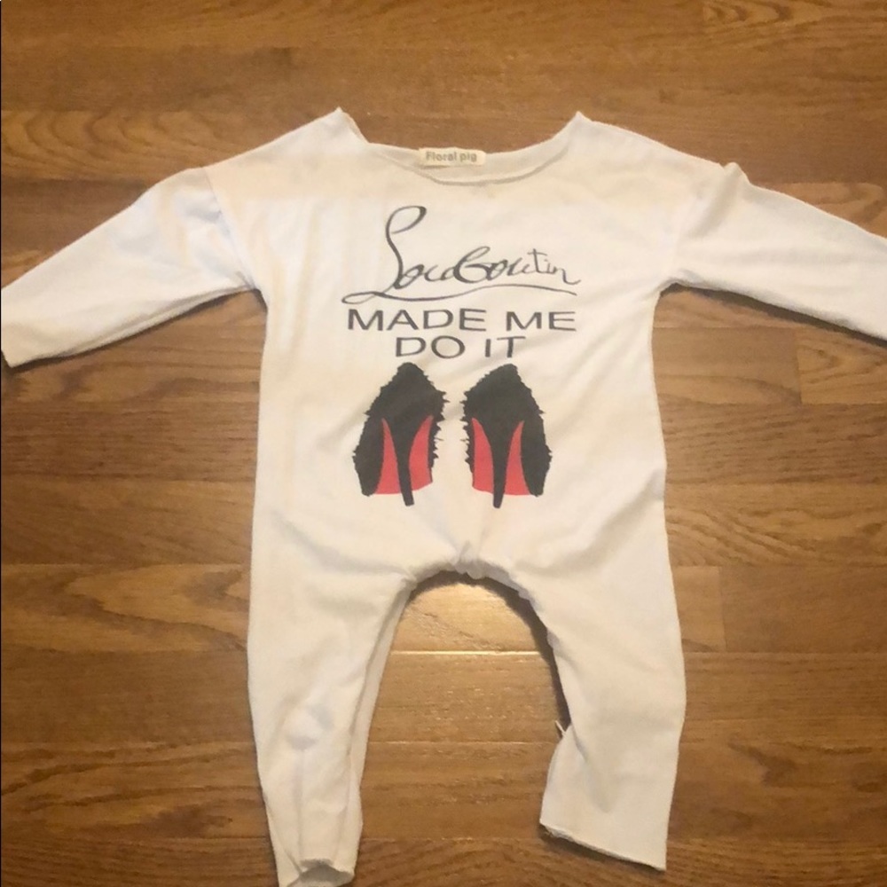 Floral pig Louboutin One piece